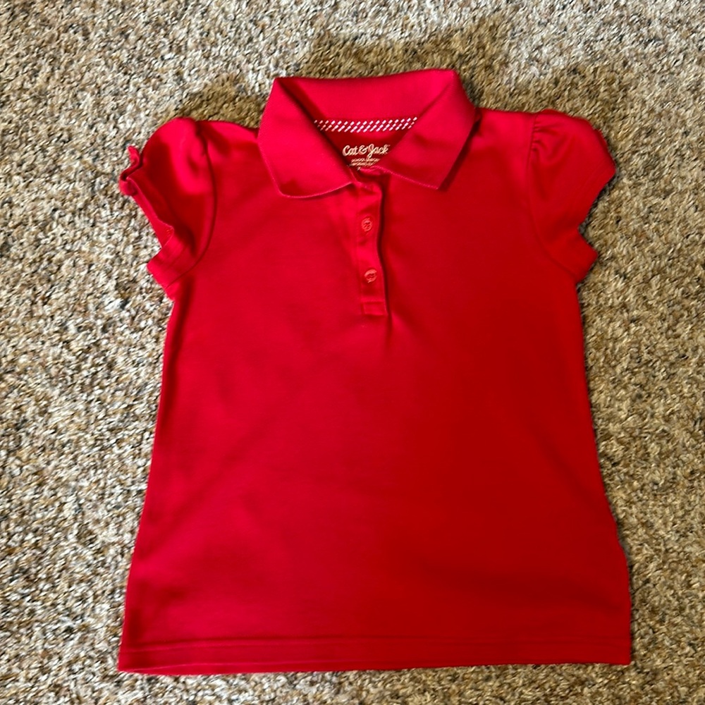 Cat & Jack Girl’s School Uniform Polo XS